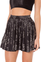 Web Silver Cheerleader Skirt